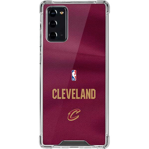 NBA Cleveland Cavaliers Jersey Galaxy Note20 5G Clear Case