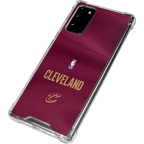 NBA Cleveland Cavaliers Jersey Galaxy Note20 5G Clear Case