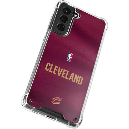 NBA Cleveland Cavaliers Jersey Galaxy S21 5G Clear Case