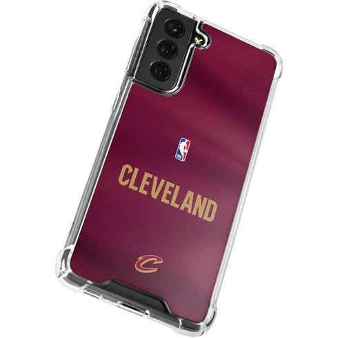 NBA Cleveland Cavaliers Jersey Galaxy S21 FE Clear Case