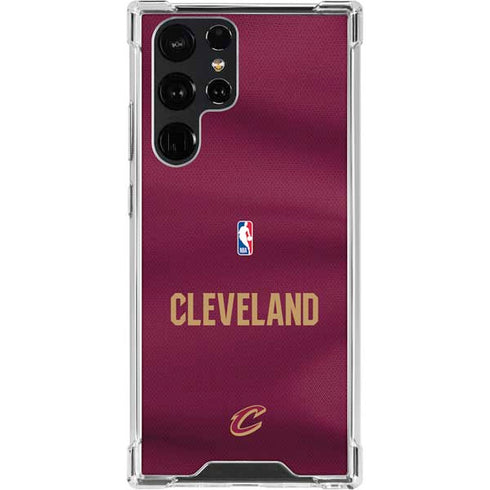NBA Cleveland Cavaliers Jersey Galaxy S22 Ultra Clear Case