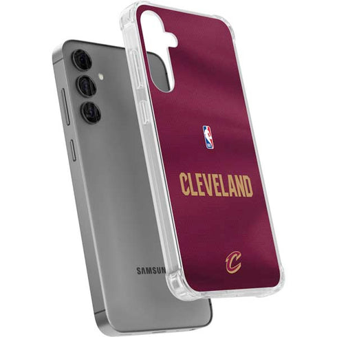 NBA Cleveland Cavaliers Jersey Galaxy S24 Plus Clear Case