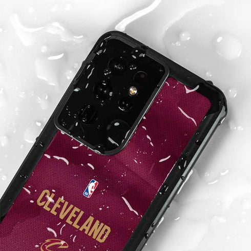 NBA Cleveland Cavaliers Jersey Galaxy S24 Ultra Waterproof Case
