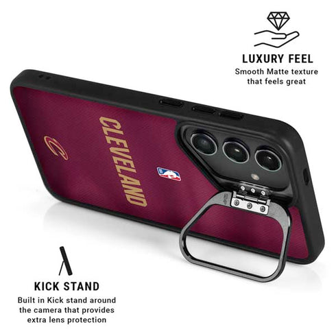 NBA Cleveland Cavaliers Jersey Galaxy S25 Kickstand Case