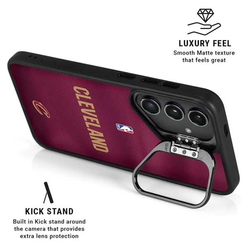 NBA Cleveland Cavaliers Jersey Galaxy S25 Plus Kickstand Case