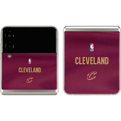 NBA Cleveland Cavaliers Jersey Galaxy Z Flip3 5G Skin