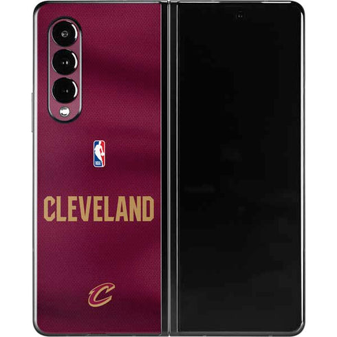 NBA Cleveland Cavaliers Jersey Galaxy Z Fold3 5G Skin