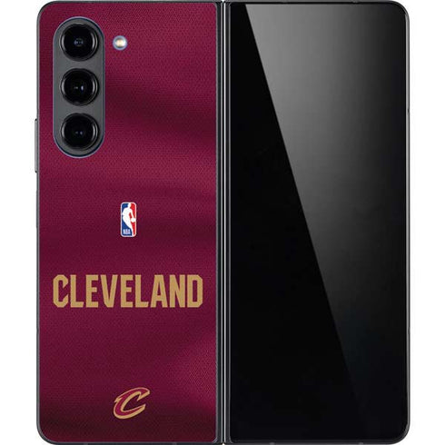 NBA Cleveland Cavaliers Jersey Galaxy Z Fold5 5G Skin