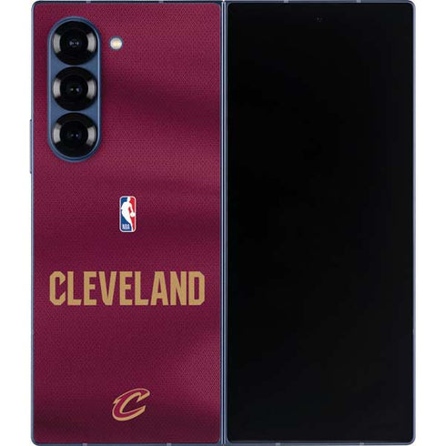 NBA Cleveland Cavaliers Jersey Galaxy Z Fold6 Skin