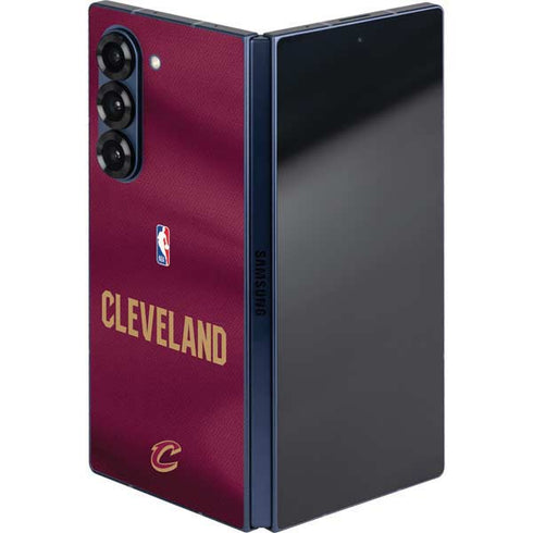 NBA Cleveland Cavaliers Jersey Galaxy Z Fold6 Skin