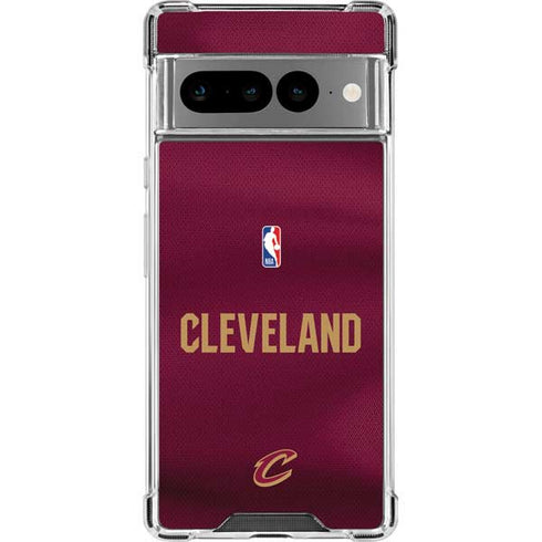 NBA Cleveland Cavaliers Jersey Google Pixel 7 Pro Clear Case