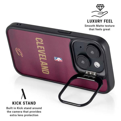 NBA Cleveland Cavaliers Jersey iPhone 14 Plus Kickstand Case