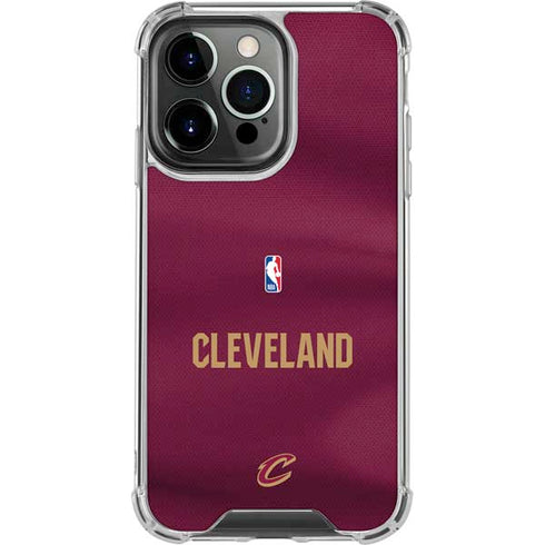 NBA Cleveland Cavaliers Jersey iPhone 14 Pro Clear Case