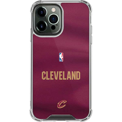 NBA Cleveland Cavaliers Jersey iPhone 14 Pro Max Clear Case