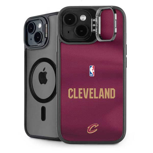 NBA Cleveland Cavaliers Jersey iPhone 15 Plus Kickstand Case