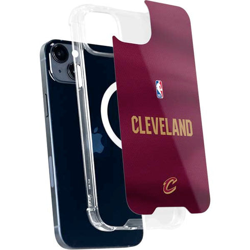 NBA Cleveland Cavaliers Jersey iPhone 15 Plus MagSafe Case