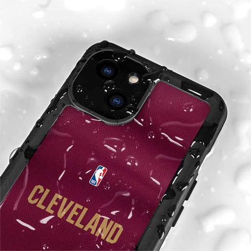 NBA Cleveland Cavaliers Jersey iPhone 15 Plus Waterproof Case