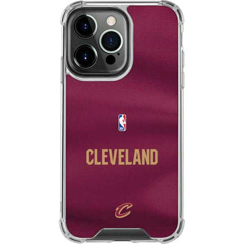 NBA Cleveland Cavaliers Jersey iPhone 16 Pro Clear Case