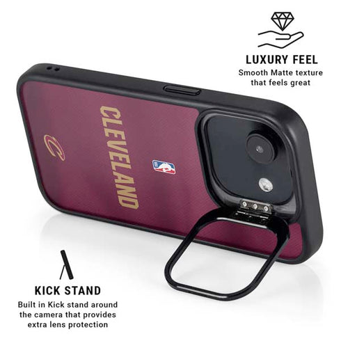 NBA Cleveland Cavaliers Jersey iPhone 16e Kickstand Case