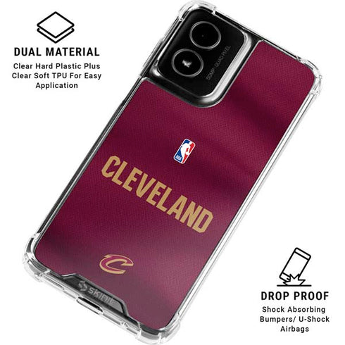 NBA Cleveland Cavaliers Jersey Moto G Power 5G (2024) Clear Case