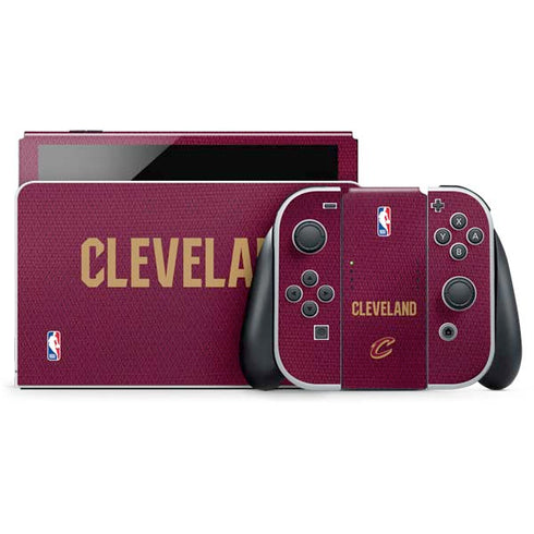 NBA Cleveland Cavaliers Jersey Nintendo Switch OLED (2021) Skin