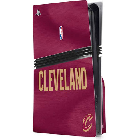 NBA Cleveland Cavaliers Jersey PS5 Pro Disk Console Skin