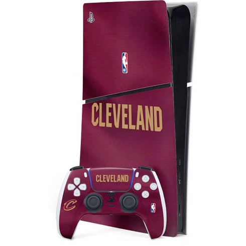 NBA Cleveland Cavaliers Jersey PS5 Slim Digital Edition Bundle Skin