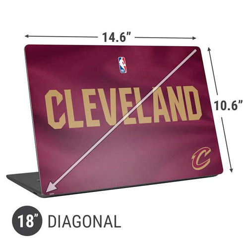 NBA Cleveland Cavaliers Jersey Universal Laptop 18in (14.6 x 10.6in) Skin