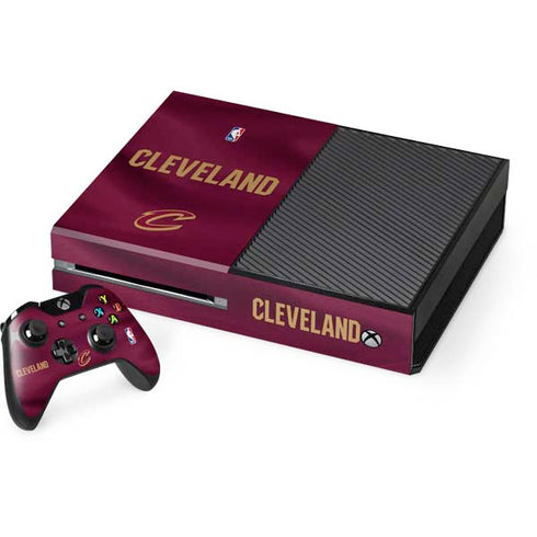 NBA Cleveland Cavaliers Jersey Xbox One Console and Controller Bundle Skin