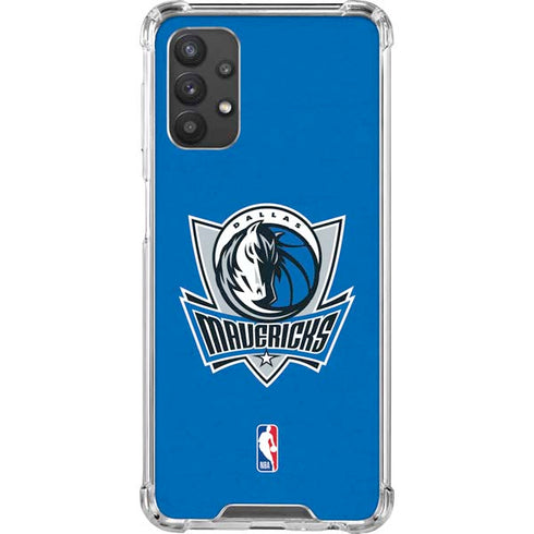 NBA Dallas Mavericks Distressed Galaxy A32 5G Clear Case