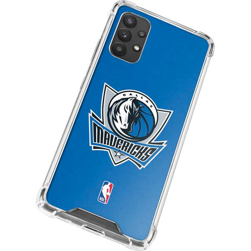 NBA Dallas Mavericks Distressed Galaxy A32 5G Clear Case