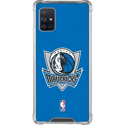 NBA Dallas Mavericks Distressed Galaxy A51 5G Clear Case
