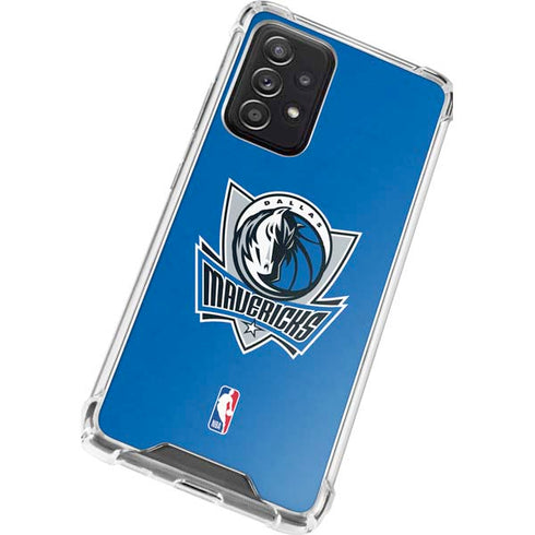 NBA Dallas Mavericks Distressed Galaxy A52 5G Clear Case
