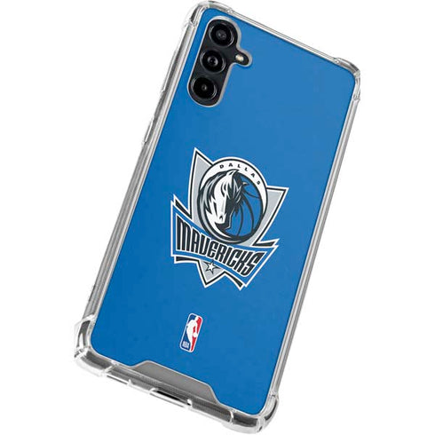 NBA Dallas Mavericks Distressed Galaxy A54 5G Clear Case
