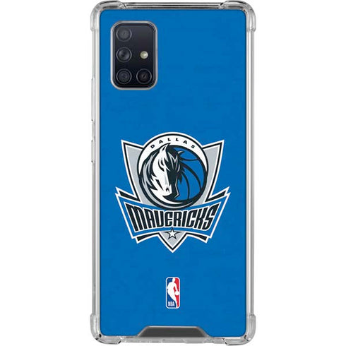 NBA Dallas Mavericks Distressed Galaxy A71 5G Clear Case