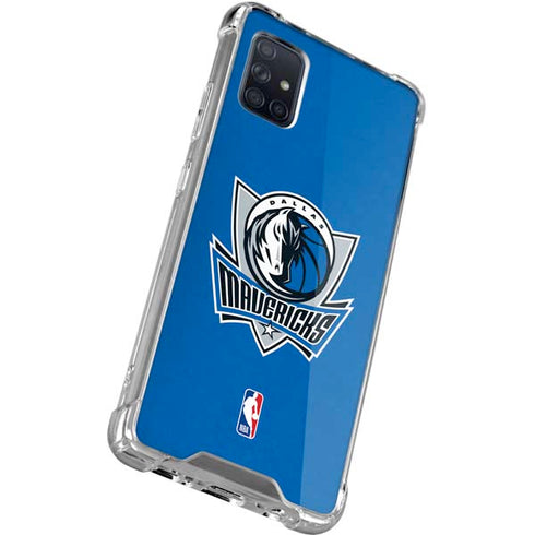 NBA Dallas Mavericks Distressed Galaxy A71 5G Clear Case