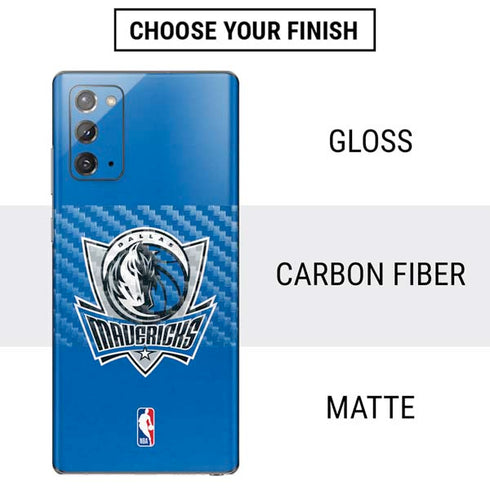 NBA Dallas Mavericks Distressed Galaxy Note20 5G Skin
