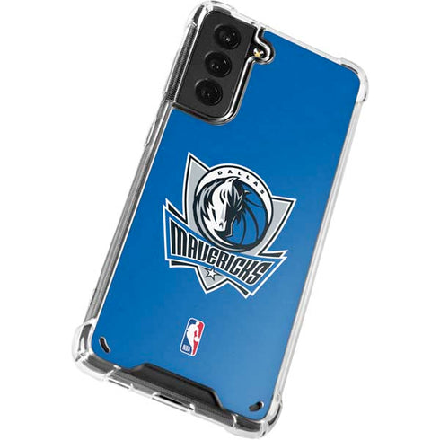 NBA Dallas Mavericks Distressed Galaxy S21 5G Clear Case