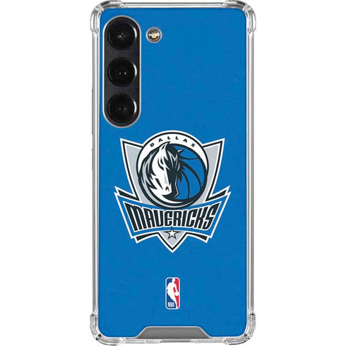 NBA Dallas Mavericks Distressed Galaxy S23 Clear Case