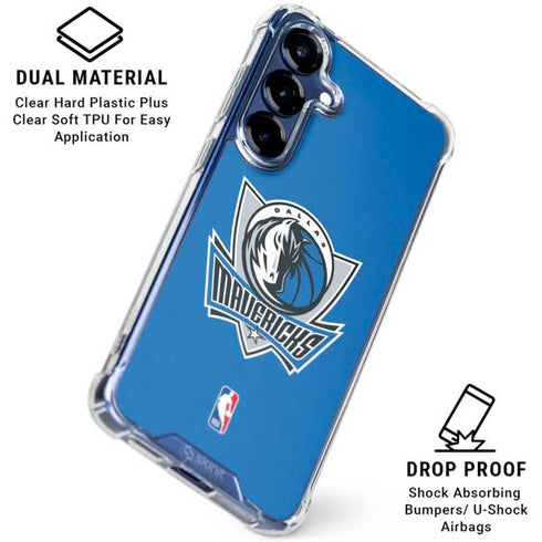 NBA Dallas Mavericks Distressed Galaxy S25 Plus Clear Case