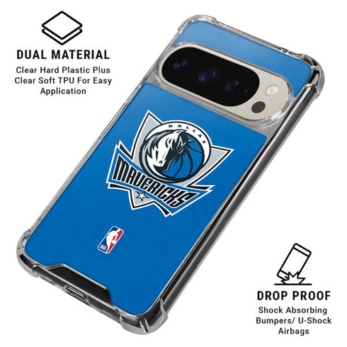 NBA Dallas Mavericks Distressed Google Pixel 9 Pro XL Clear Case
