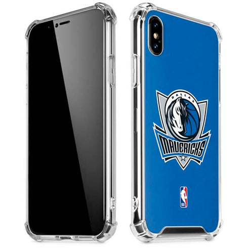 NBA Dallas Mavericks Distressed iPhone X/XS Clear Case