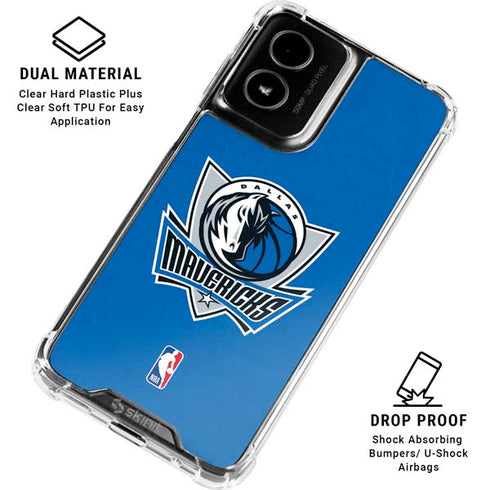 NBA Dallas Mavericks Distressed Moto G Power 5G (2024) Clear Case