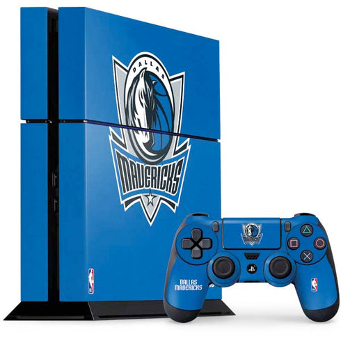 NBA Dallas Mavericks Distressed PS4 Console and Controller Bundle Skin