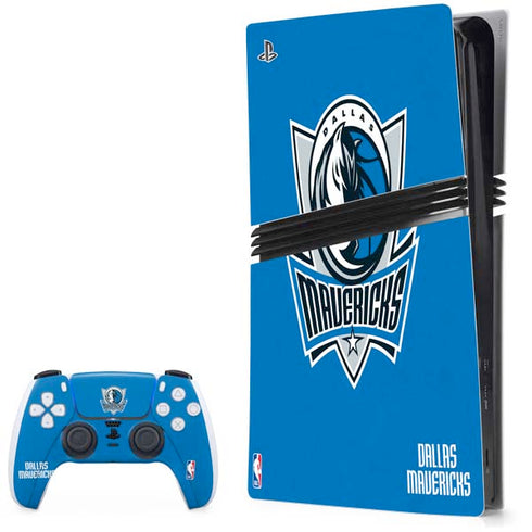 NBA Dallas Mavericks Distressed PS5 Pro Bundle Skin