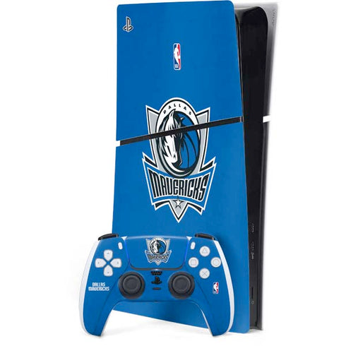 NBA Dallas Mavericks Distressed PS5 Slim Digital Edition Bundle Skin
