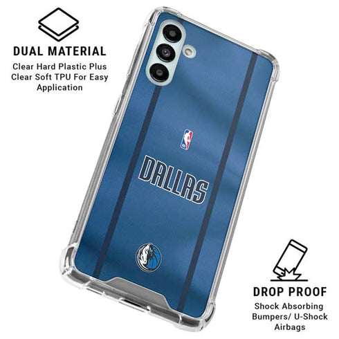 NBA Dallas Mavericks Jersey Galaxy A13 5G Clear Case