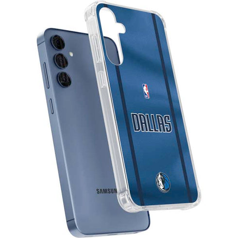 NBA Dallas Mavericks Jersey Galaxy A35 5G Clear Case