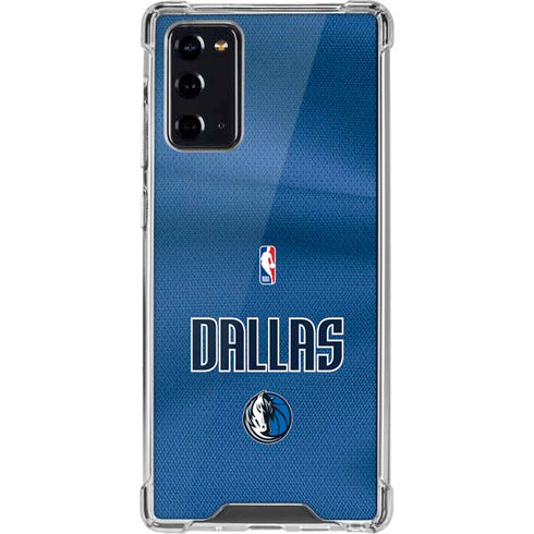 NBA Dallas Mavericks Jersey Galaxy Note20 5G Clear Case