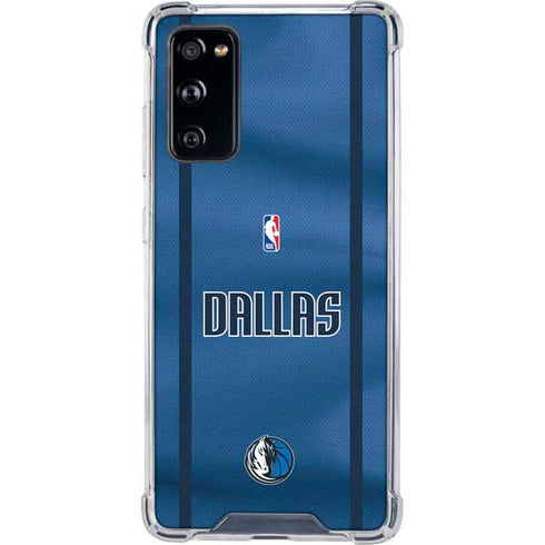 NBA Dallas Mavericks Jersey Galaxy S20 FE Clear Case